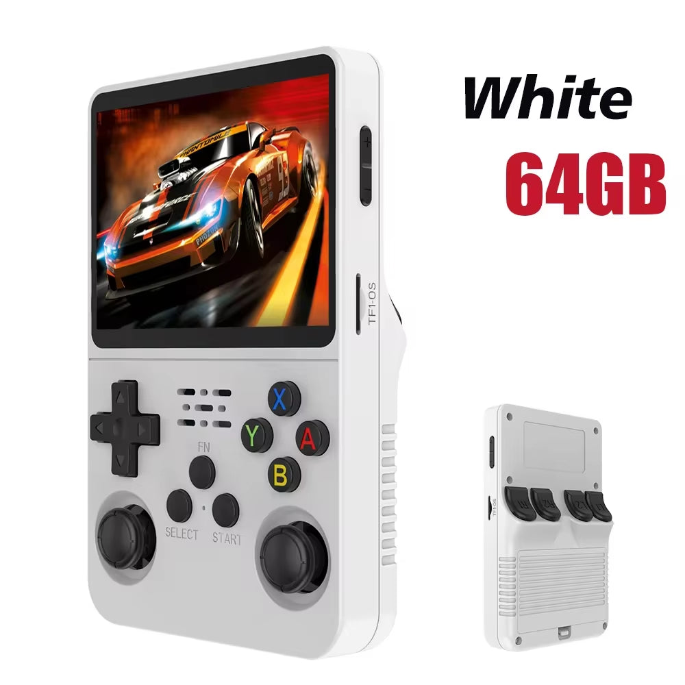 128GB/64GB Retro Handheld Game Console Linux System 3.5 Inch IPS Screen Portable Pocket Video Player 2 Joystick