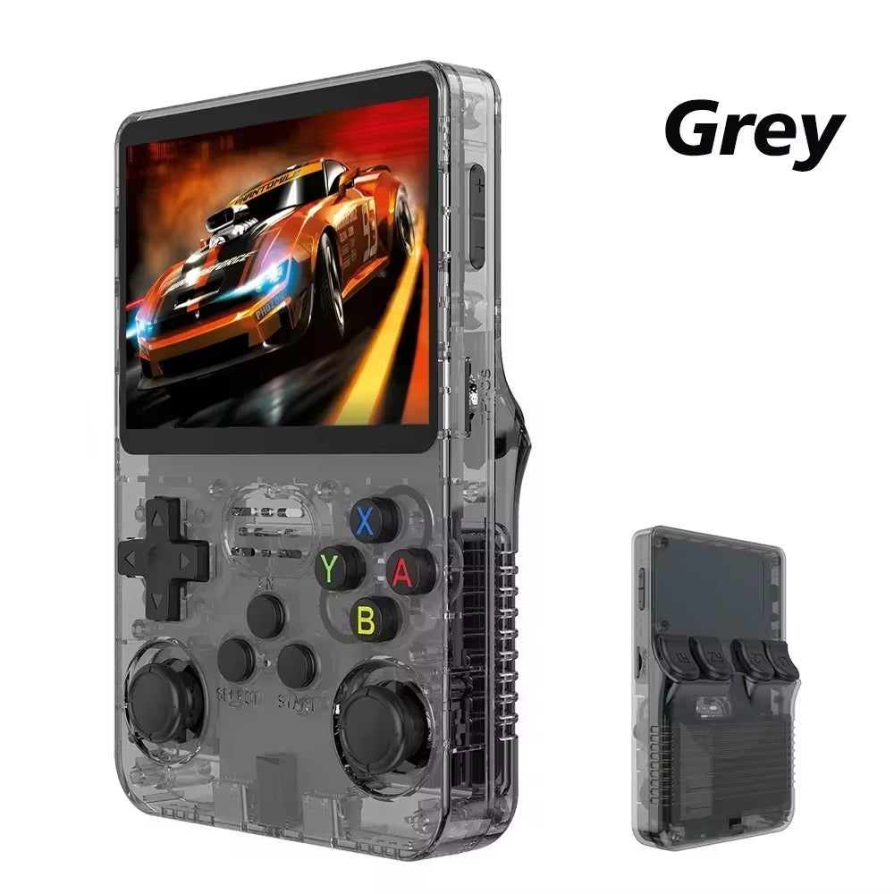 128GB/64GB Retro Handheld Game Console Linux System 3.5 Inch IPS Screen Portable Pocket Video Player 2 Joystick