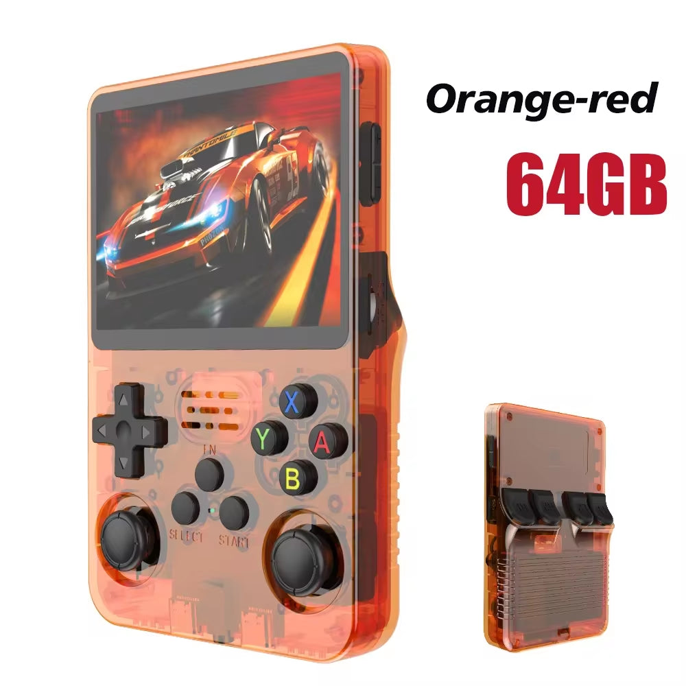 128GB/64GB Retro Handheld Game Console Linux System 3.5 Inch IPS Screen Portable Pocket Video Player 2 Joystick