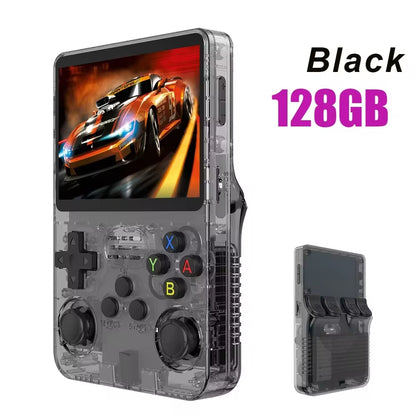 128GB/64GB Retro Handheld Game Console Linux System 3.5 Inch IPS Screen Portable Pocket Video Player 2 Joystick 