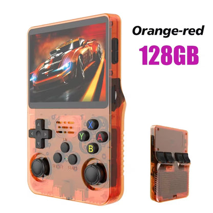 128GB/64GB Retro Handheld Game Console Linux System 3.5 Inch IPS Screen Portable Pocket Video Player 2 Joystick 