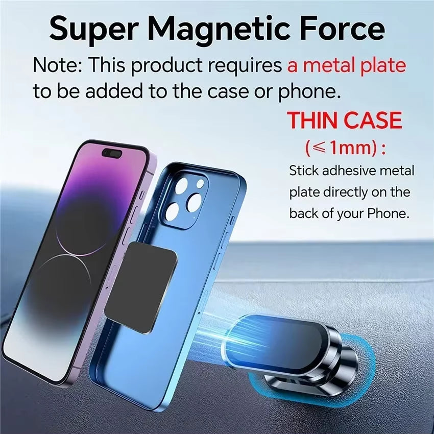 Ultimate Strong Magnetic Cell Phone Holder for Car - Perfect for iPhone, Xiaomi, and All Smartphones!