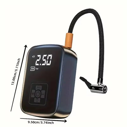 Powerful Wireless Car Air Compressor - Versatile Electric Tire Inflator for Cars, Motorcycles, Bicycles, and More!