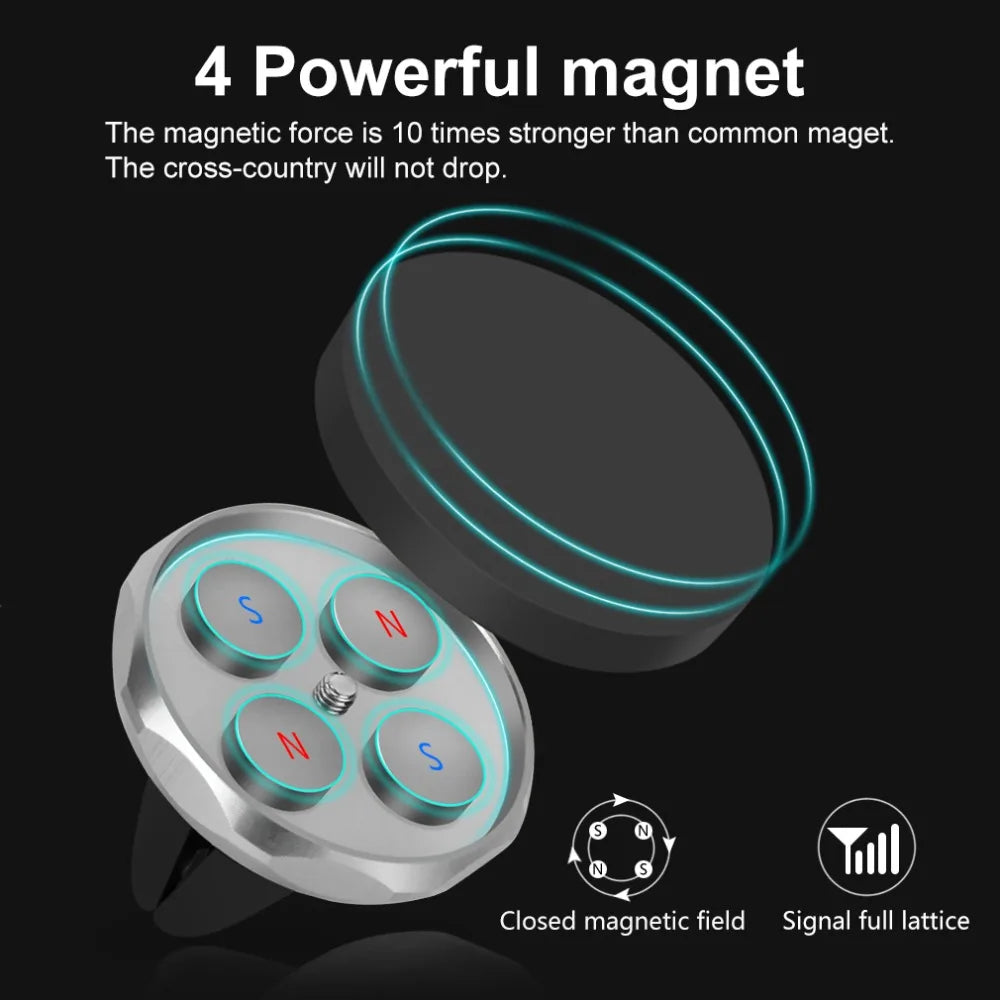 Experience Ultimate Convenience with Our Magnetic Car Phone Holder Mount - Securely Keep Your Smartphone in Place While Driving!