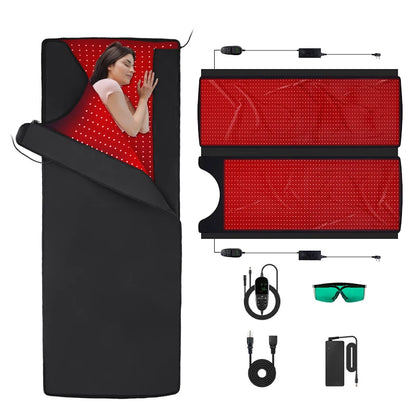 Custom LED 660Nm 850Nm Red Light Sleeping Bag Home Use Full Body Red Light Therapy Sleeping Bag